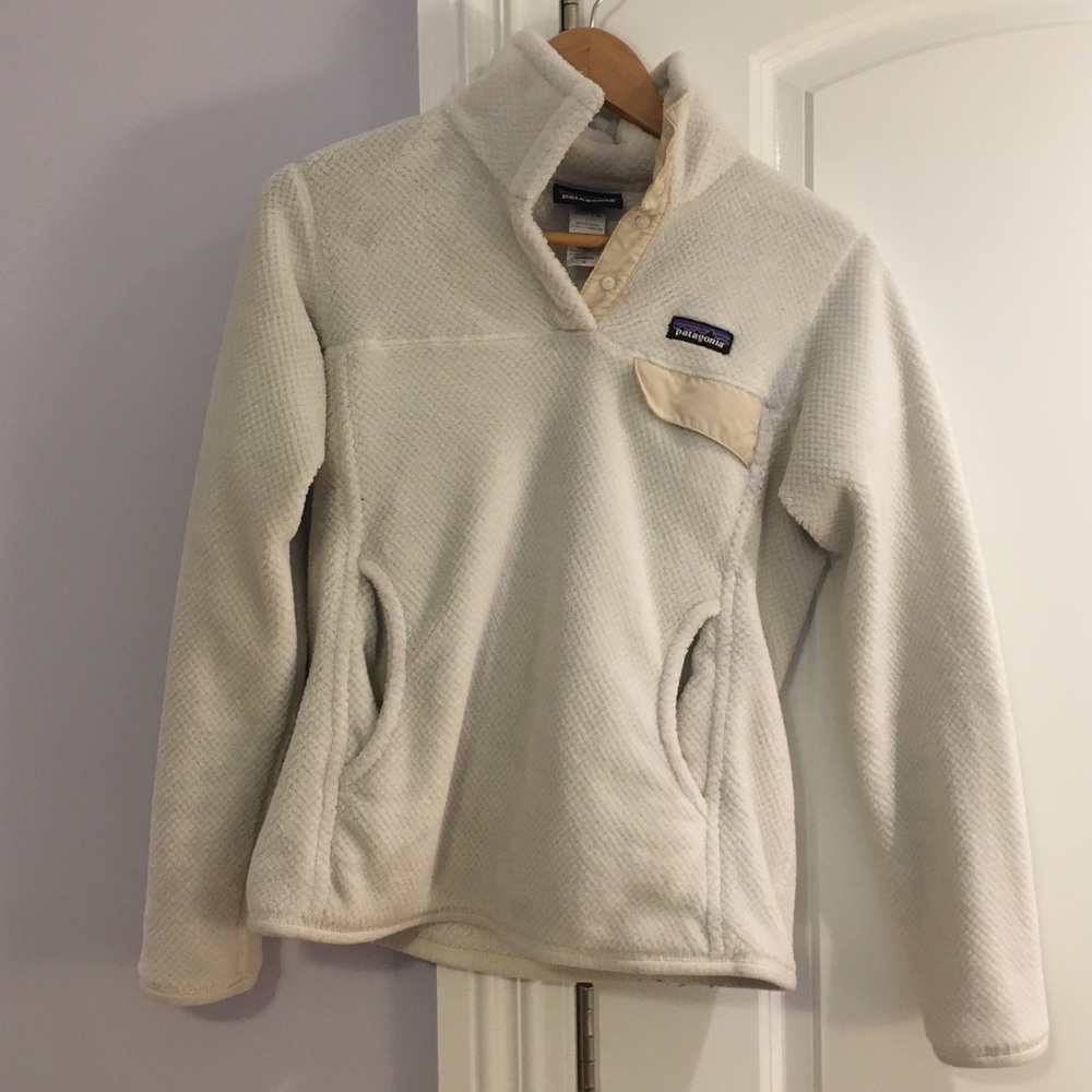 White Patagonia fleece